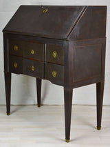 Louis XVI secretaire / antique French desk with black patina