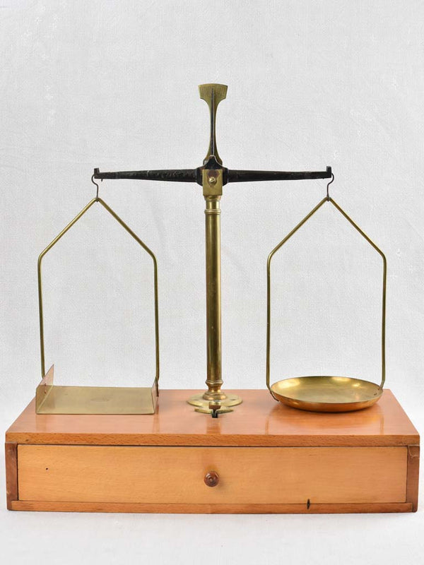 Early twentieth-century brass chemist scales