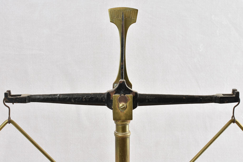 Beechwood based brass chemist scales