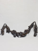 Nineteenth-century wrought iron decorative garland sculpture 27½"