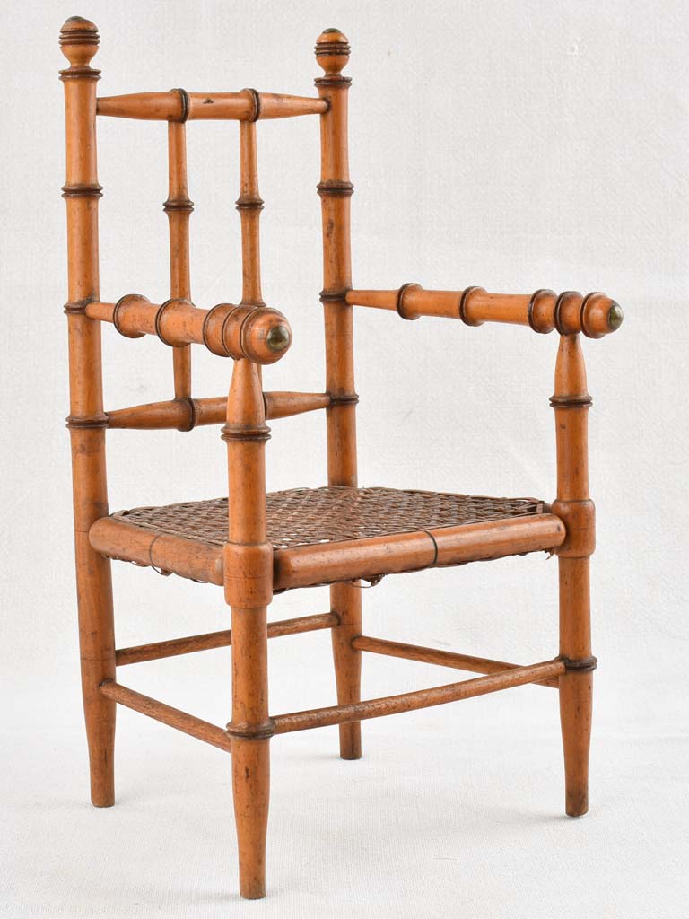 Provenance French bamboo-design chair