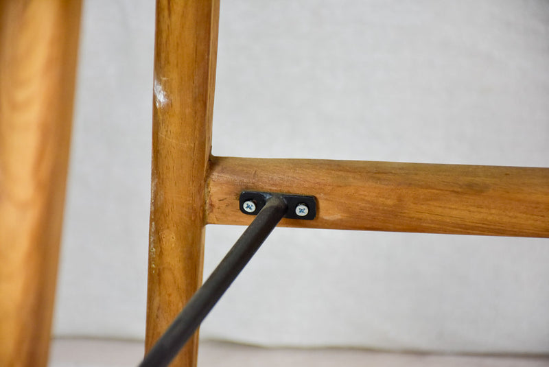 Pair of vintage Scandinavian teak bar stools