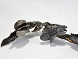 Nineteenth-century wrought iron decorative garland sculpture 27½"