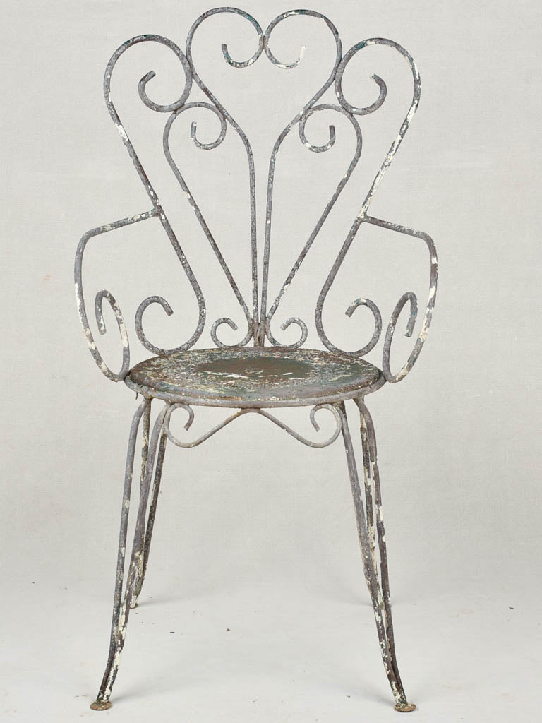 Mid-century French garden armchairs