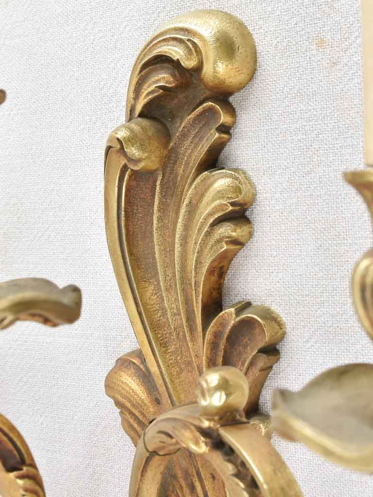 Pair of Louis XV style wall sconces 21¼"