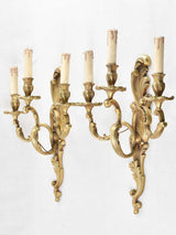 Pair of Louis XV style wall sconces 21¼"