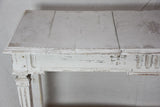 Pair of antique French console tables with beige  53¼"