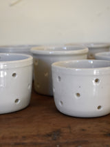 Vintage French cheese moulds