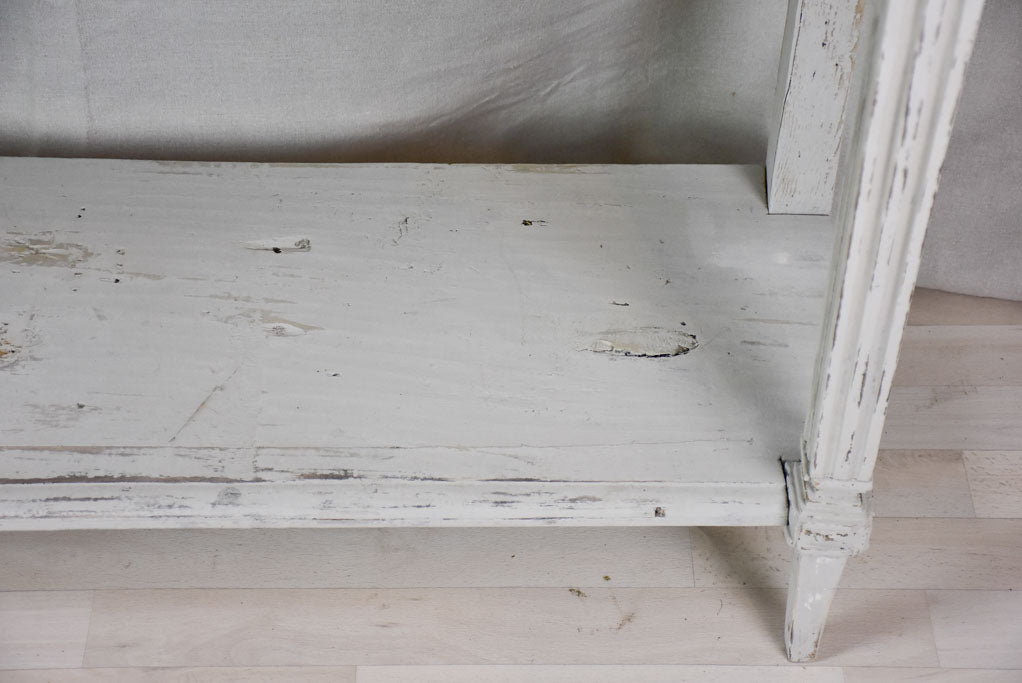 Pair of antique French console tables with beige  53¼"