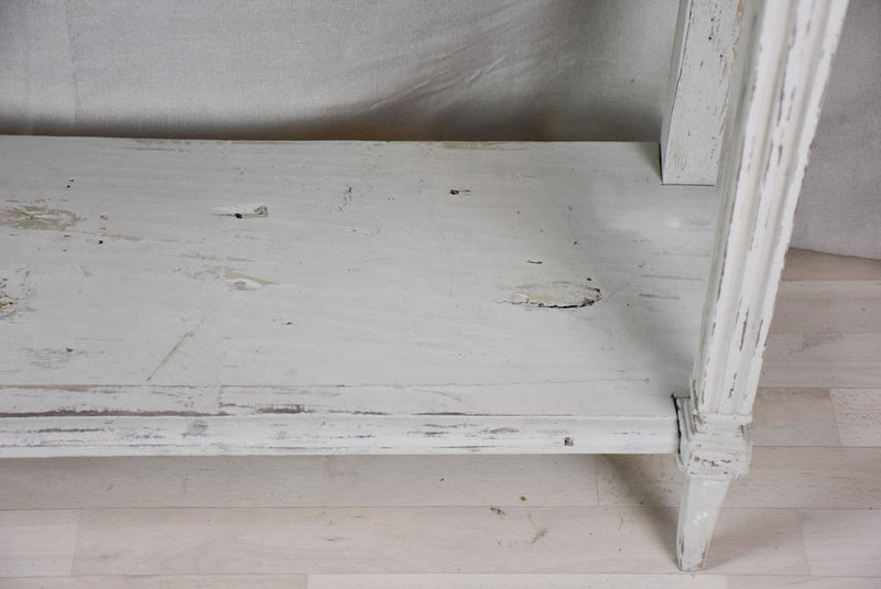 Pair of antique French console tables with beige  53¼"