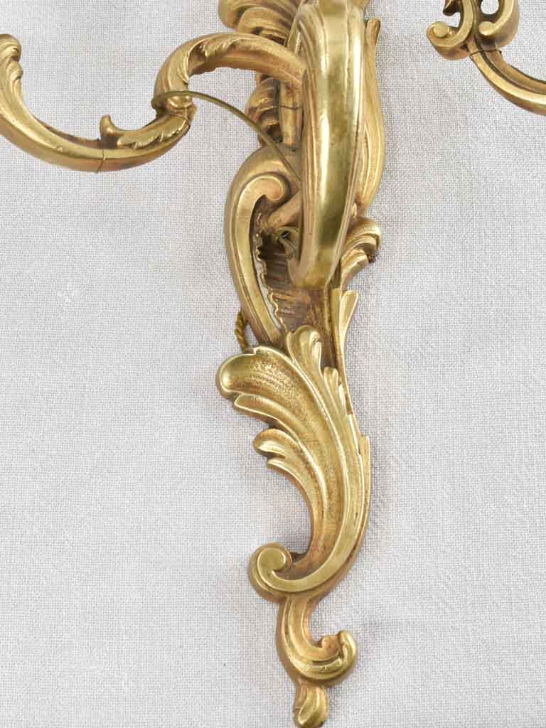 Pair of Louis XV style wall sconces 21¼"