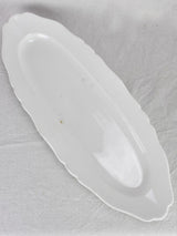 Large antique Limoges fish platter with pretty edge 24¾" x 9"