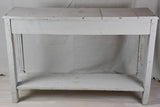 Pair of antique French console tables with beige  53¼"