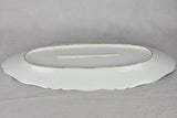 Large antique Limoges fish platter with pretty edge 24¾" x 9"