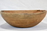 Antique French wooden bowl from the alps  late nineteenth / early twentieth 12¼"