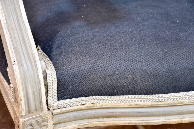 Pair of antique Louis XVI medallion armchairs