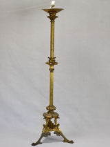 Large nineteenth-century religious altar candlestick 35"