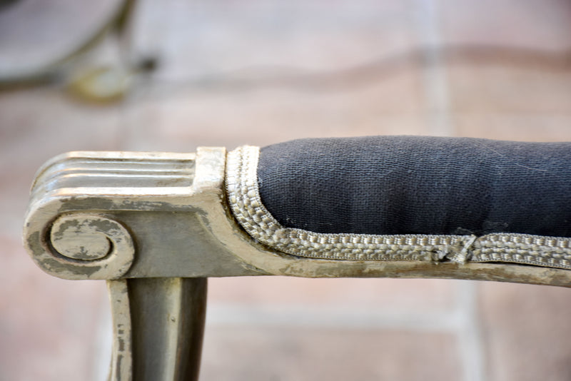 Pair of antique Louis XVI medallion armchairs