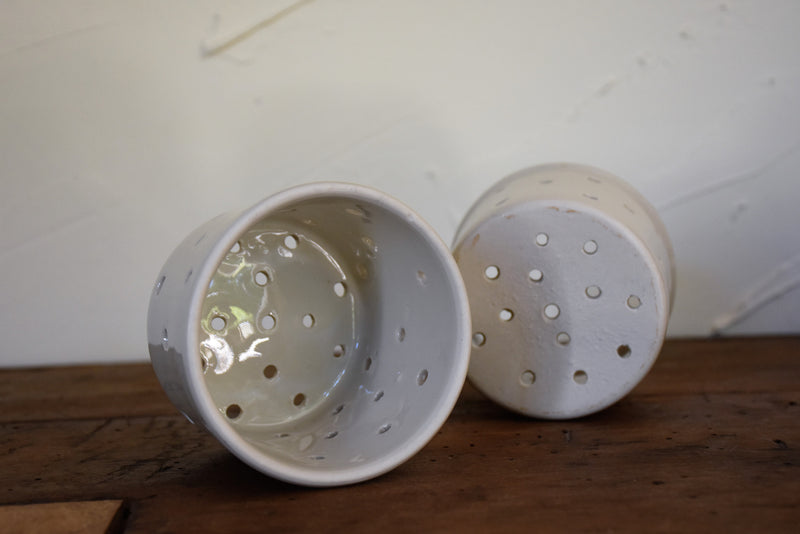 Vintage French cheese moulds