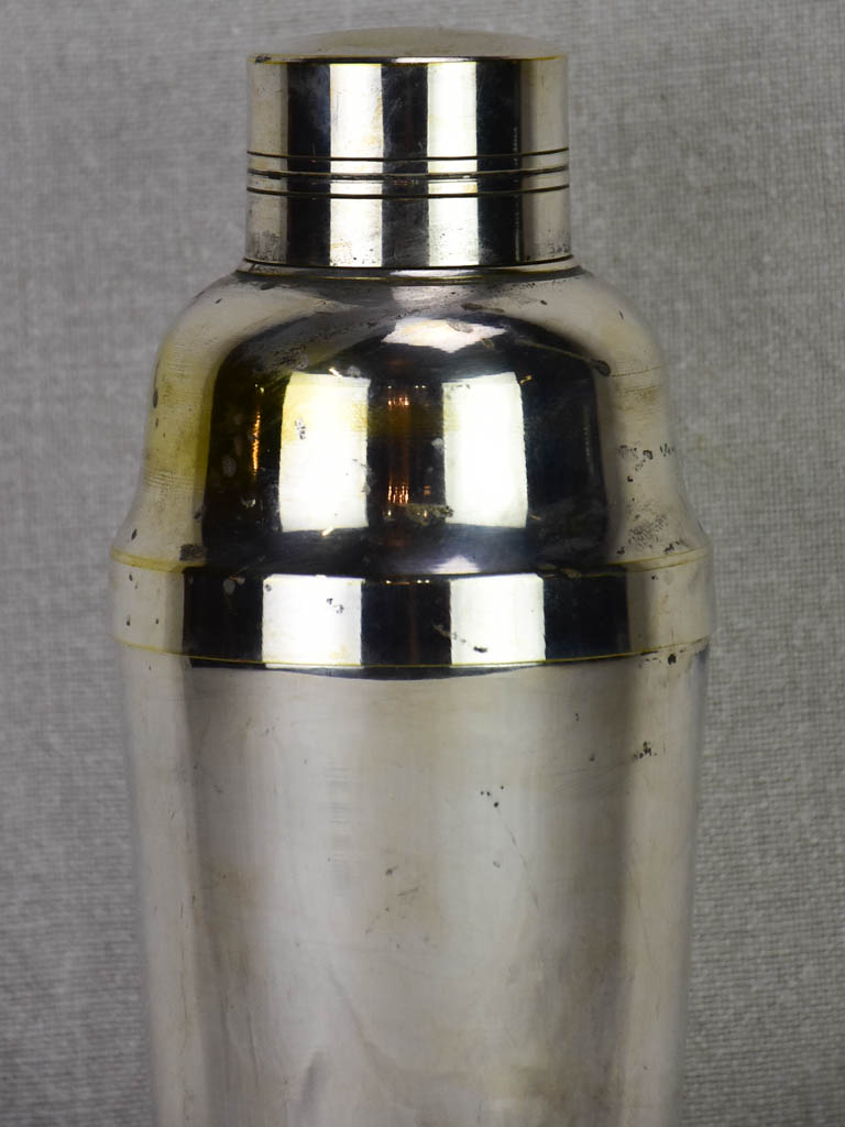 Early 20th century French cocktail shaker - silver plate