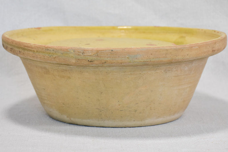 Antique French fassellier - cheese strainer bowl 12½"