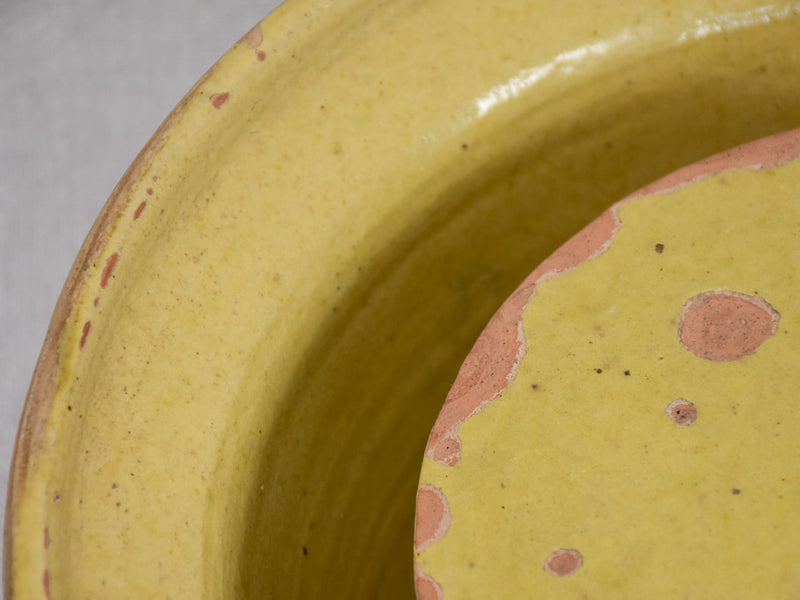 Antique French fassellier - cheese strainer bowl 12½"