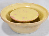 Antique French fassellier - cheese strainer bowl 12½"