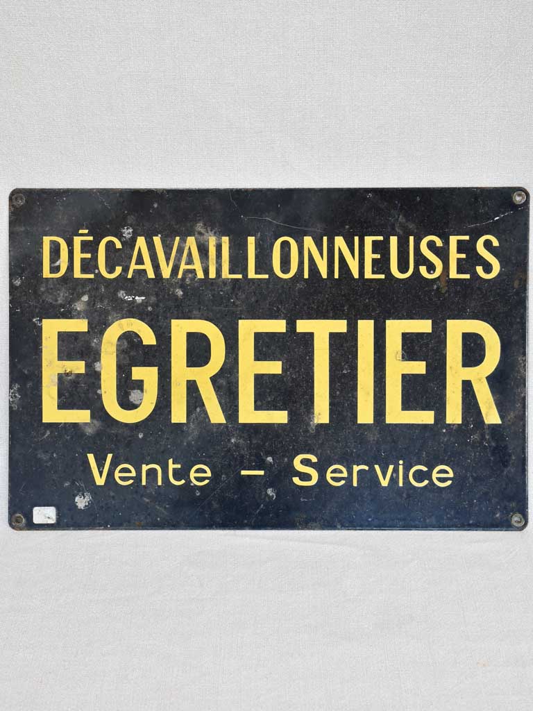 Vintage French agricultural sign 1950's - 13" x 19¾"