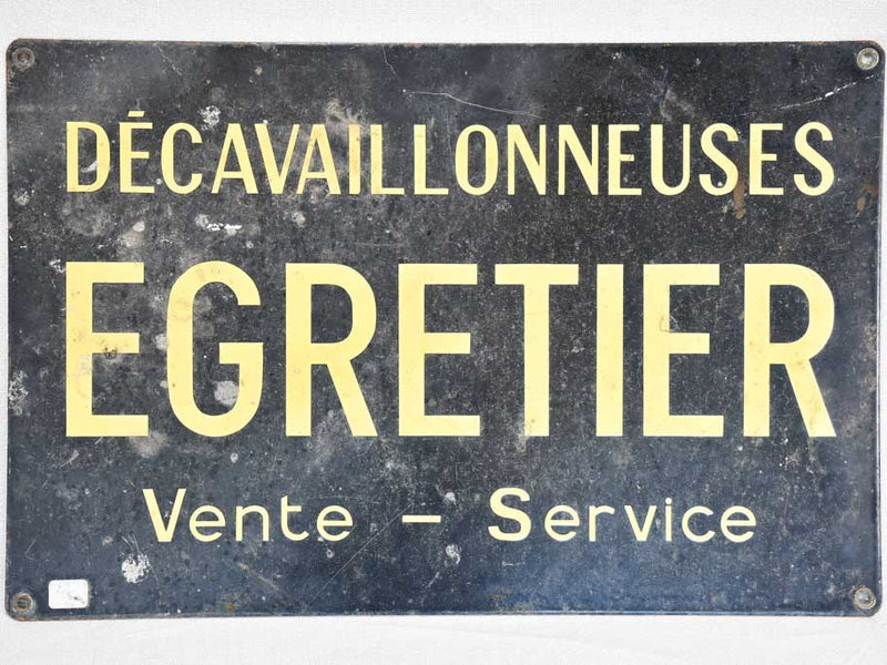Vintage French agricultural sign 1950's - 13" x 19¾"