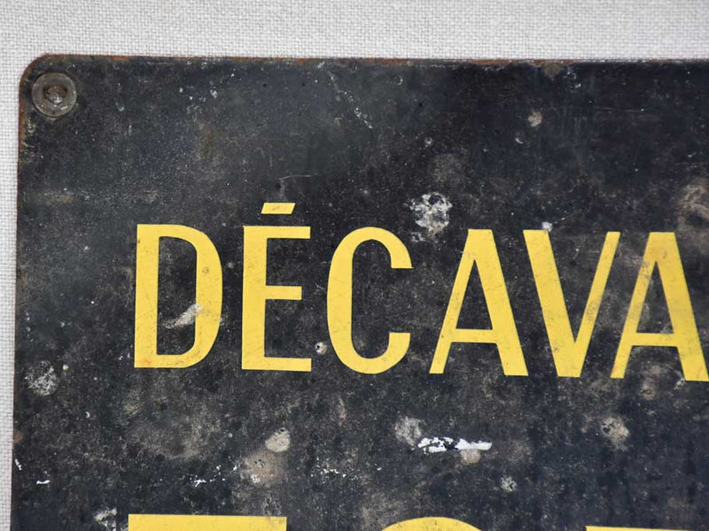 Vintage French agricultural sign 1950's - 13" x 19¾"