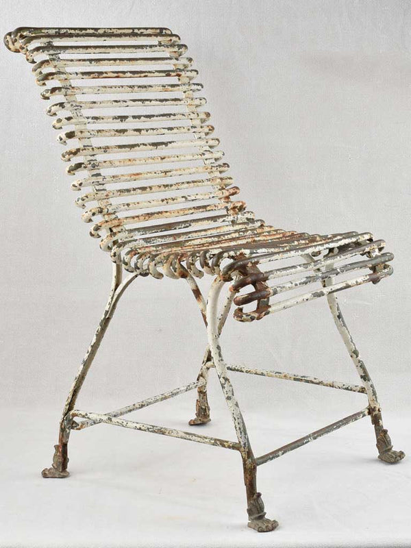 Classic 1880s wrought iron garden chair