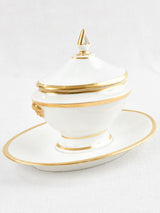 Elegant 20th Century Porcelain Sauceboat