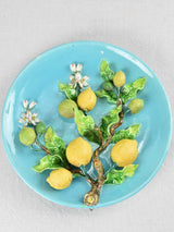 Decorative plate with lemons & blossom 15¼"