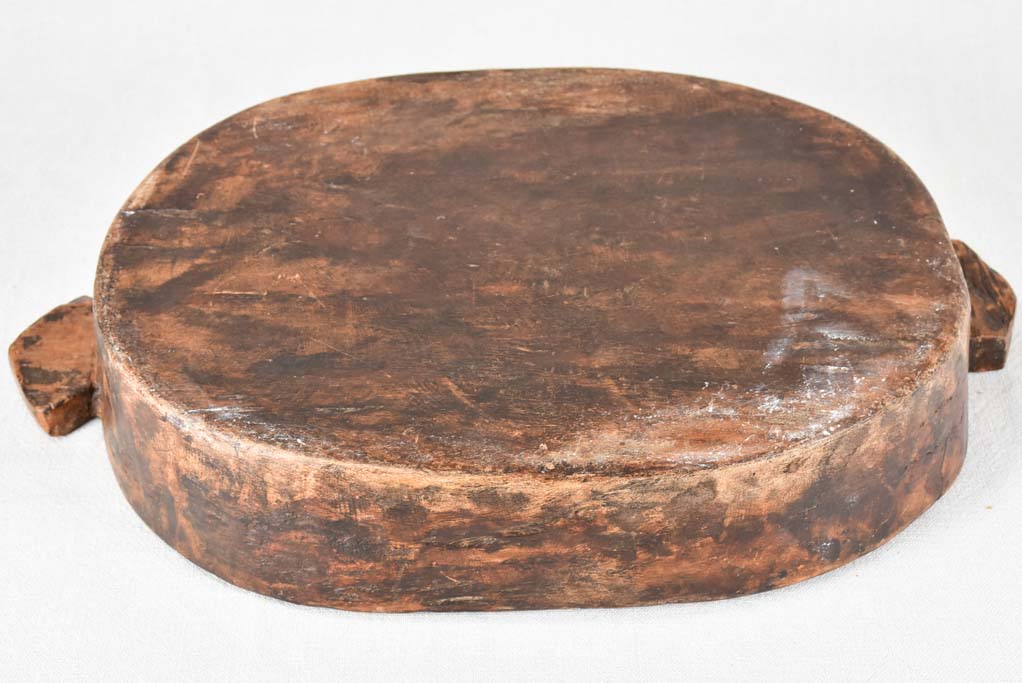 Two large primitive wooden trays 21¼"