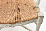 Decorative Rococo Provence straw chair