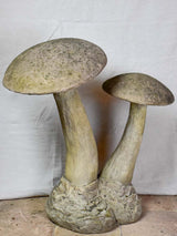 Early 20th Century French garden mushroom sculpture 31"