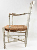 Rustic Provence straw armchair
