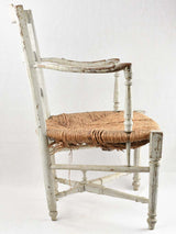 Vintage straw bedroom chair