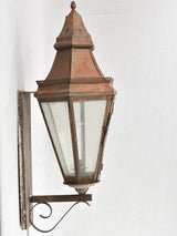 Pair of 19th century French wall lanterns 34¾"