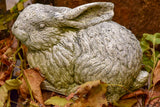 Vintage French garden sculpture of a rabbit