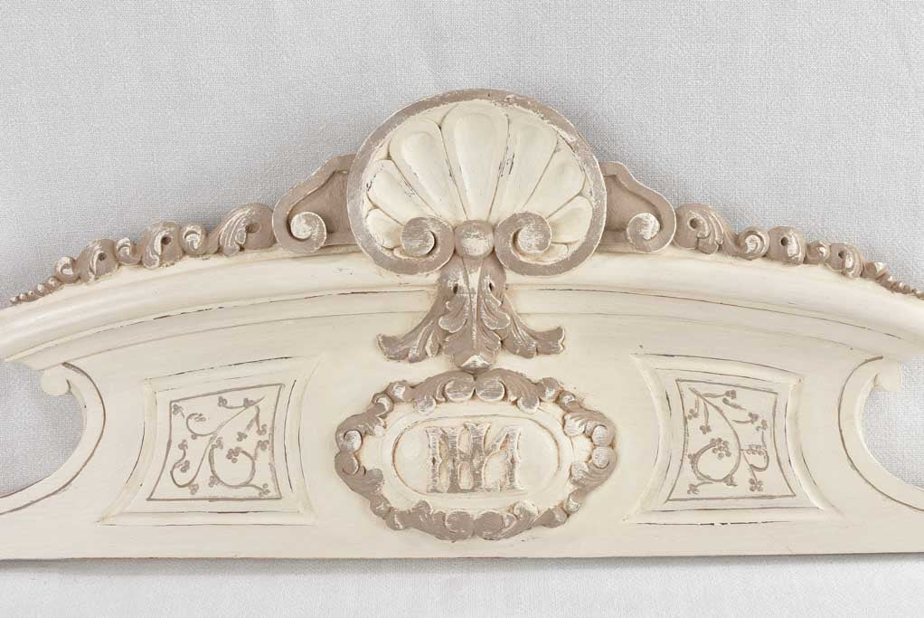 Antique Beige-Toned Napoleon III Pediment