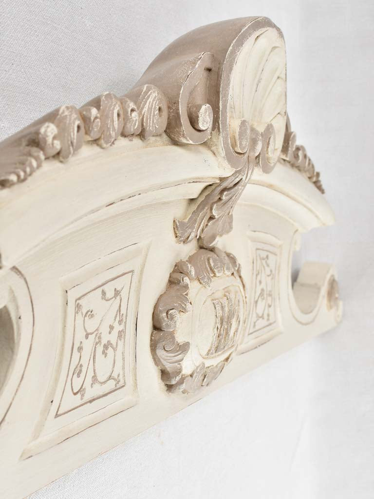 Napoleon III Styled Repainted Wooden Pediment