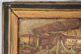 Vintage Rustic 17x19 Pietroni Boat Painting