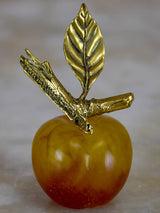 Original mid-Century Daum glass ornament of an apple