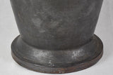 Ornate antique mortar and baseball-bat pestle