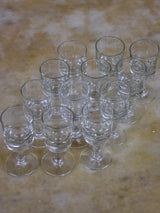 Set of 12 French bistro liqueur glasses