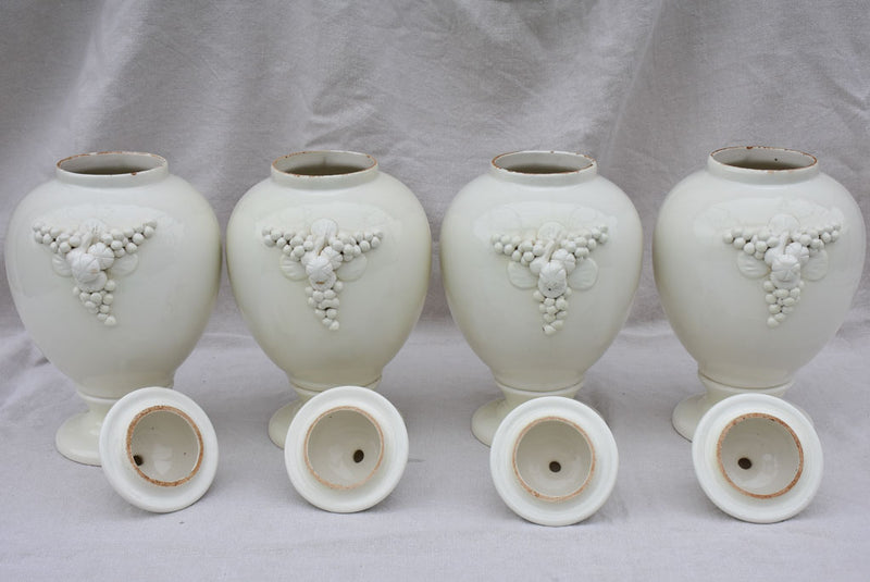 Four large early 20th Century Italian pharmacy jars