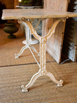 Antique French marble bistro table