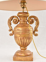 Old-world style giltwood table illumination