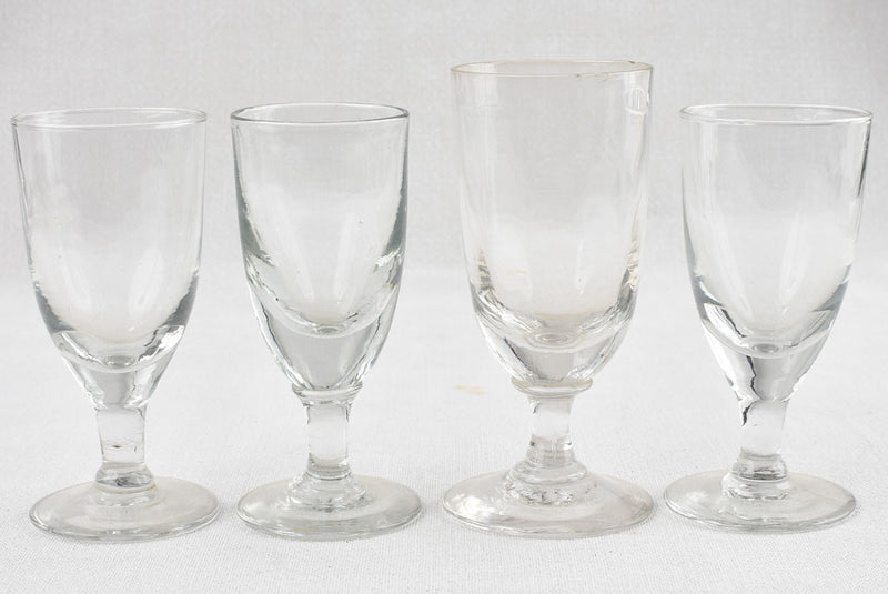 Retro-style handcrafted absinthe glassware collection